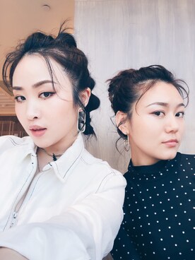 「COS（コス）のアイテム（アクセサリー）」を使った、Christine正さん（レディース・164cm）の秋コーディネート