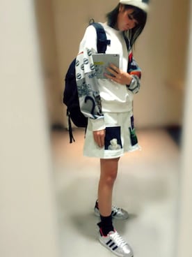 「M.Y.O.B（エム.ワイ.オー.ビー）のアイテム（帽子）」を使った、chiさん（レディース・160cm）の秋コーディネート