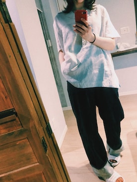 「MARGARET HOWEEL」｜ぽぽぃさん（レディース・165cm）の夏コーディネート