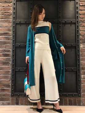 「ロングカーディガン」｜Mariaさん（レディース・164cm・20代）の春コーディネート