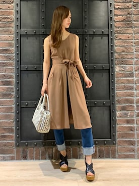 「BIANCA（ビアンカ）のアイテム」を使った、Mariaさん（レディース・164cm）の春コーディネート