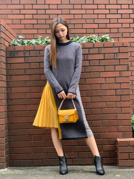 Mariaさん（レディース・164cm）の冬コーディネート