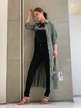 Loveless ラブレス レディース のワンピース ドレス グリーン カーキ 緑色系 コットン コーディネート セールアイテム Zozotown