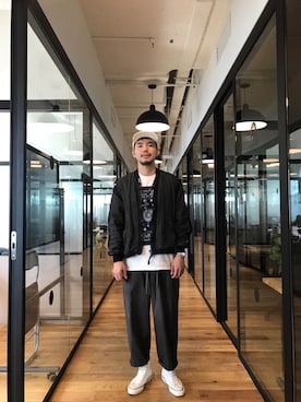 「Our Legacy（アワーレガシー）のアイテム（ジャケット/アウター）」を使った、B哥さん（メンズ・180cm）の秋コーディネート