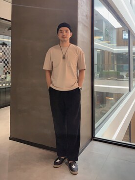 「GIVENCHY（ジバンシイ）のアイテム（スニーカー）」を使った、B哥さん（メンズ・180cm）の夏コーディネート