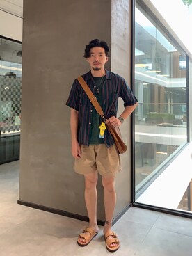 「LEGO（レゴ）のアイテム」を使った、B哥さん（メンズ・180cm）の夏コーディネート