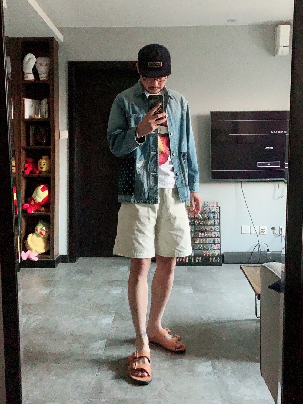 「markawareのアイテム（デニムジャケット、ブルー系）」を使った、B哥さん（メンズ・180cm）の秋コーディネートの1枚目の写真