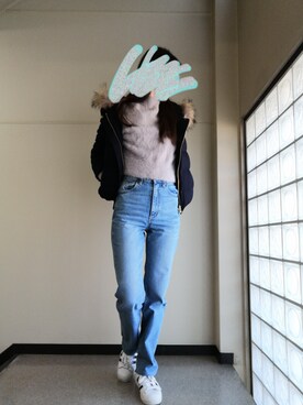 「Khaju（カージュ）のアイテム（ジャケット/アウター）」を使った、ぺりぺりさん（レディース・162cm）の冬コーディネート
