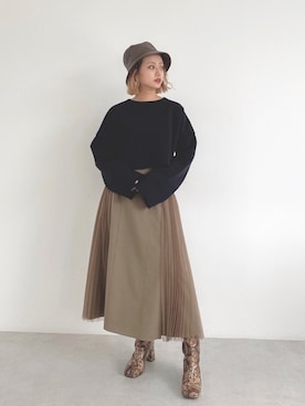 Otsuguさん（レディース・159cm）の秋コーディネート