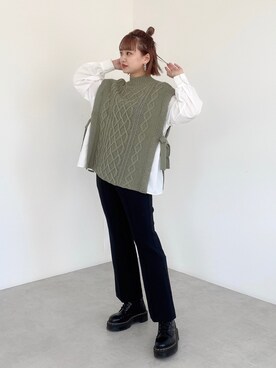 Otsuguさん（レディース・159cm）の冬コーディネート