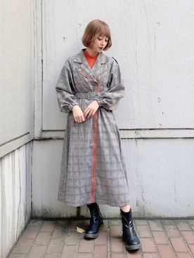 Otsuguさん（レディース・159cm）の冬コーディネート