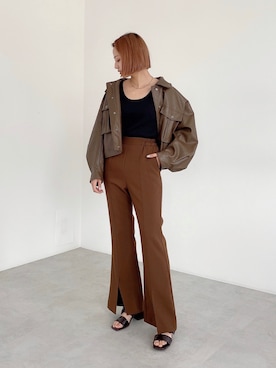 ブルゾン ブラウン系 を使った人気ファッションコーディネート Wear