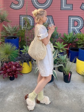 「RESPIRO（レスピロ）のアイテム」を使った、Otsuguさん（レディース・159cm）の夏コーディネート