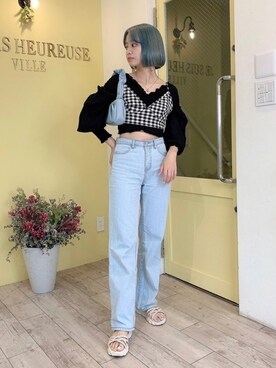 「shein」｜Otsuguさん（レディース・159cm）の夏コーディネート