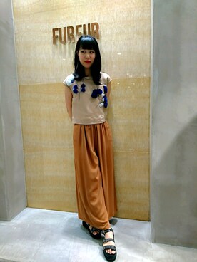 「furfur」｜FURFUR 梅田エスト店さん（レディース・160cm）の夏コーディネート