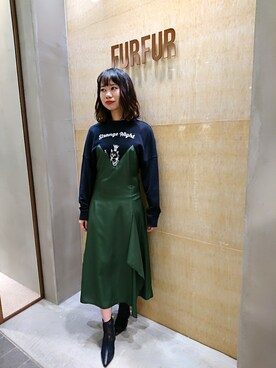 「furfur」｜FURFUR 梅田エスト店さん（レディース・160cm）の秋コーディネート