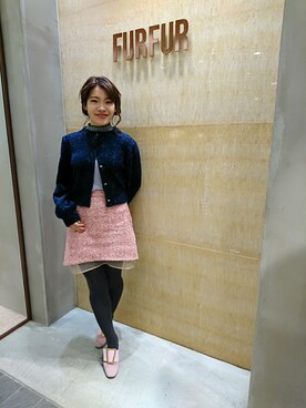 レディース♡新品♡FURFUR ヘムメッシュスカート