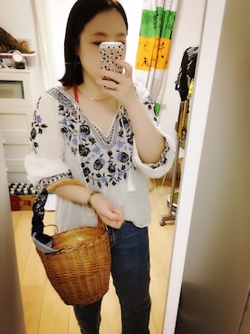 「アイテム（ピアス（両耳用））」を使った、jangyoungさん（レディース・161cm・30代）の夏コーディネート