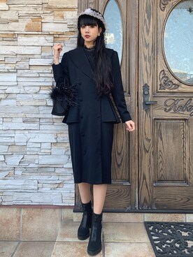 「ぺプラム」｜「アイテム（帽子）」を使った、さらゆにこーんさん（レディース・162cm）の春コーディネート