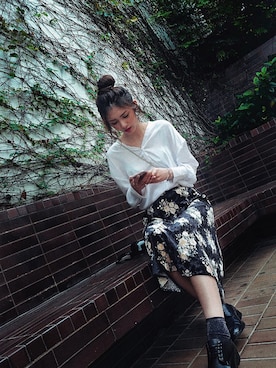 「minelli（ミネッリ）のアイテム」を使った、Christine Cさん（レディース・178cm）の冬コーディネート