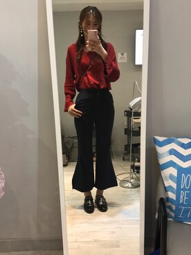 「amber（アンバー）のアイテム」を使った、Christine Cさん（レディース・178cm）の冬コーディネート