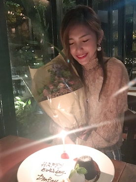「amber（アンバー）のアイテム」を使った、Christine Cさん（レディース・178cm）の冬コーディネート
