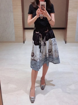 「通勤穿搭」｜「アイテム（パンプス）」を使った、虚拟人物_Eさん（レディース・166cm）の夏コーディネート
