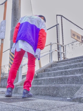 「airmax」｜「アイテム（ナイロンジャケット）」を使った、Sora  9³さん（メンズ・170cm）の冬コーディネート
