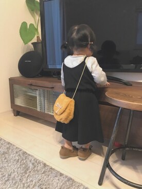 「おんなのこコーデ」｜「アイテム（モカシン/デッキシューズ）」を使った、☆りこ☆さん（キッズ・70cm）の秋コーディネート