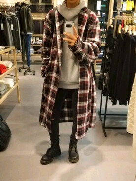 「COMME CA ISM（コムサイズム）のアイテム（その他アウター）」を使った、yu&k1さん（レディース・158cm）の冬コーディネート