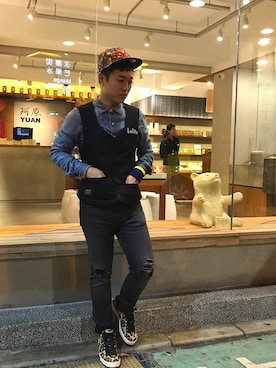 「西裝背心」｜摳修米克 コシヨミクさん（メンズ・167cm）の春コーディネート