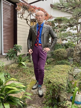 「Paul Smith COLLECTION（ポールスミスコレクション）のアイテム（ジャケット/アウター）」を使った、柴犬ゴローさん（メンズ・178cm）の冬コーディネート