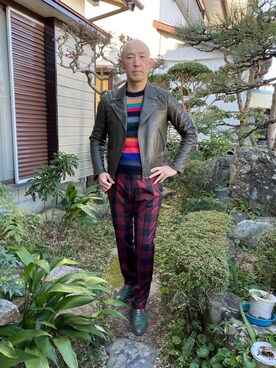 「Paul Smith COLLECTION（ポールスミスコレクション）のアイテム（ジャケット/アウター）」を使った、柴犬ゴローさん（メンズ・178cm）の冬コーディネート