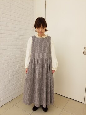 やましたりなさん（レディース・154cm）の冬コーディネート
