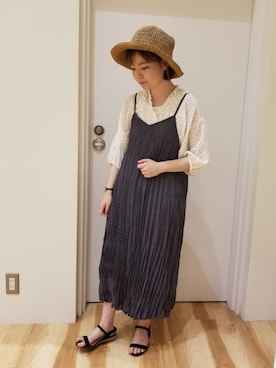 やましたりなさん（レディース・154cm）の夏コーディネート