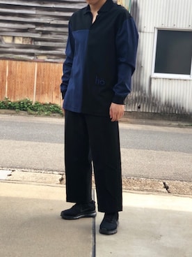 「lot holon（ロットホロン）のアイテム（トップス）」を使った、Toooootieさん（メンズ・171cm）の夏コーディネート