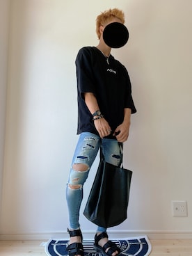 「adidas（アディダス）のアイテム（アナログ腕時計）」を使った、ふみさん（メンズ・174cm）の夏コーディネート