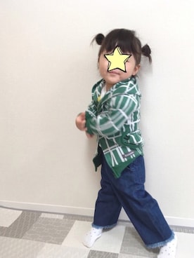 「シロップ．（シロップ．）のアイテム」を使った、yafk.uさん（キッズ・90cm）の春コーディネート