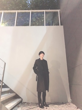 「オルチャンファッション」｜「アイテム（ブーツ）」を使った、shushu_223_さん（メンズ・173cm）の冬コーディネート