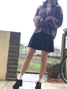 「セーターコーデ」｜彩 樺さん（レディース・154cm）の秋コーディネート