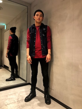 「Blackstyle」｜Dadaさん（メンズ・185cm）の夏コーディネート