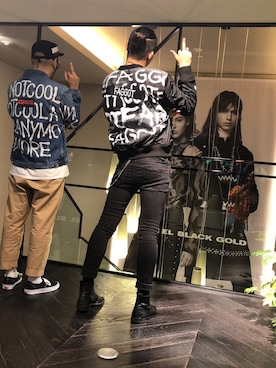 「DIESEL（ディーゼル）のアイテム（MA-1）」を使った、Dadaさん（メンズ・185cm）の秋コーディネート