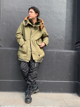 「DIESEL（ディーゼル）のアイテム（その他アウター）」を使った、Dadaさん（メンズ・186cm）の秋コーディネート