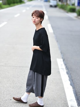 「AUTTAA（アウッタ）のアイテム」を使った、OVIE STUDIOさん（レディース・153cm）の夏コーディネート