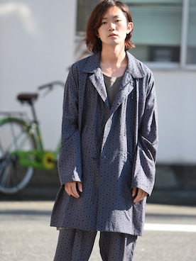 「YANTOR（ヤントル）のアイテム（その他アウター）」を使った、OVIE STUDIOさん（メンズ・165cm）の夏コーディネート