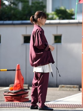 「YANTOR（ヤントル）のアイテム（その他アウター）」を使った、OVIE STUDIOさん（レディース・163cm）の夏コーディネート