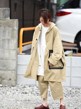 「my beautiful landlet（マイビューティフルランドレット）のアイテム（スウェット）」を使った、OVIE STUDIOさん（メンズ・165cm）の夏コーディネート