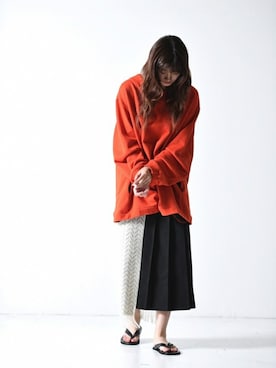「sneeuw（スニュウ）のアイテム」を使った、OVIE STUDIOさん（レディース・163cm）の夏コーディネート