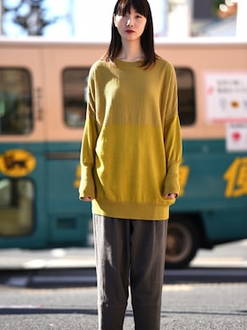 「YANTOR（ヤントル）のアイテム（トップス）」を使った、OVIE STUDIOさん（レディース・168cm）の夏コーディネート