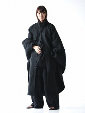 「レザーサンダル」｜「アイテム（その他アウター）」を使った、OVIE STUDIOさん（レディース・163cm）の夏コーディネート